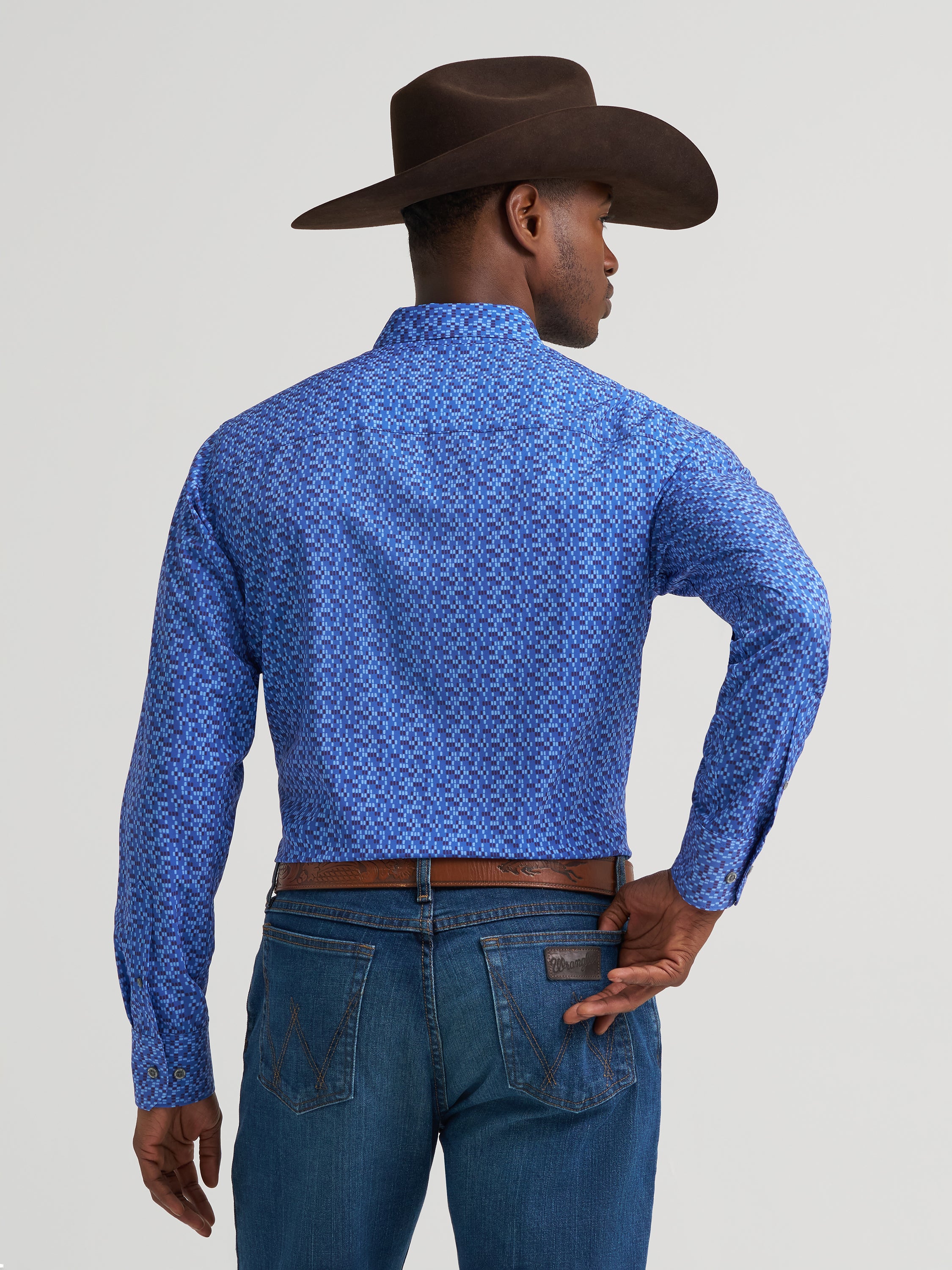 Chemise Cody Johnson Bleue
