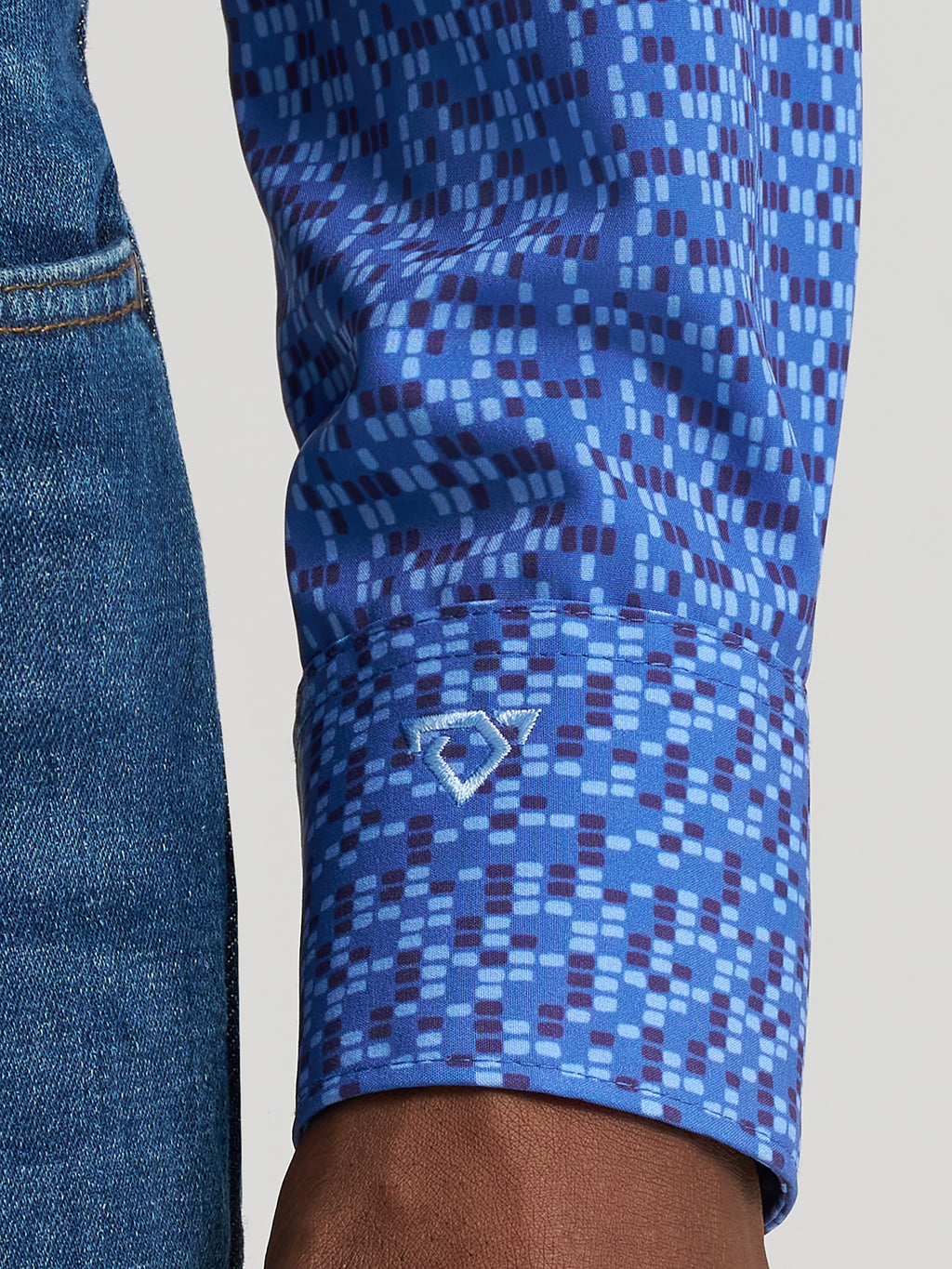 Chemise Cody Johnson Bleue