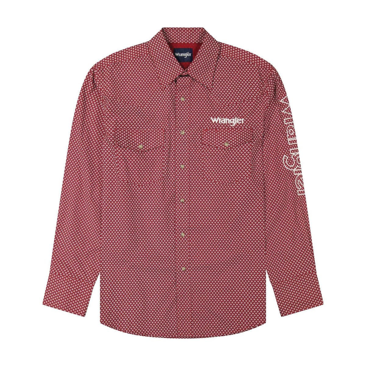 Wrangler Logo Snap chemise rouge
