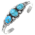 Bracelet navajo pour bébé en argent sterling avec turquoises