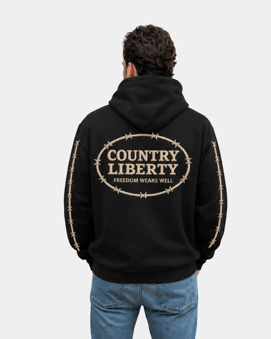 Hoodie black ranch bound