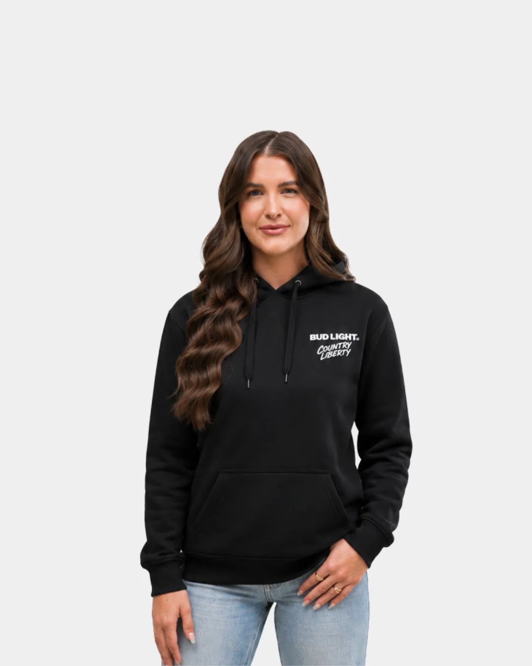 Hoodie bud light retro black