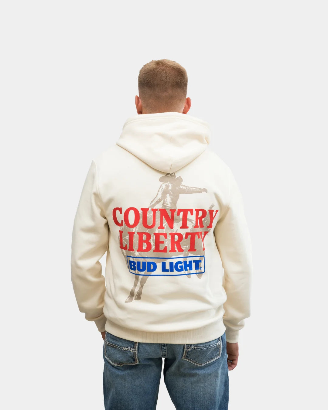 "Country Liberty Cowgirl" Hoodie, Sand
