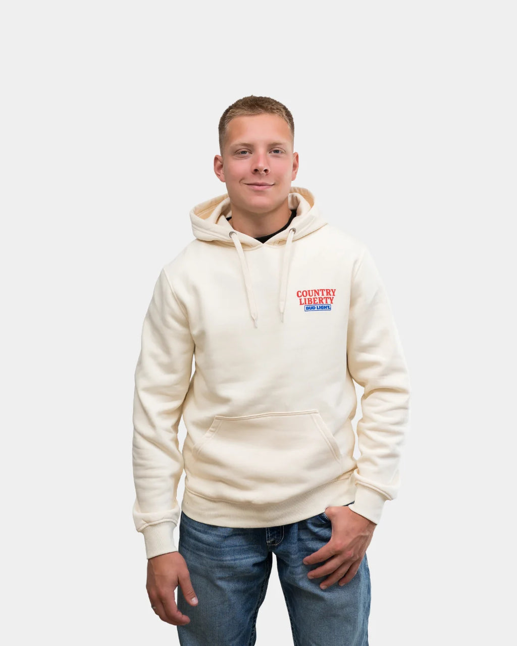 "Country Liberty Cowgirl" Hoodie, Sand