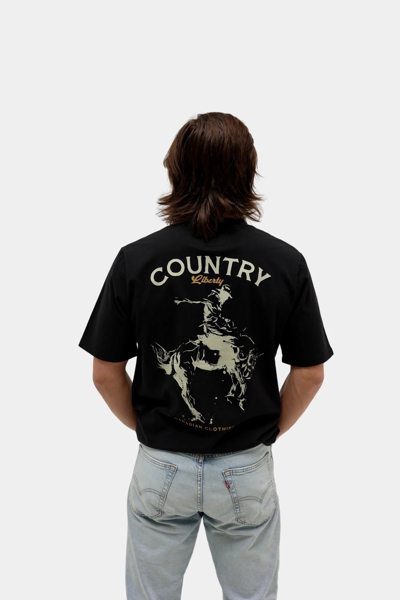 T-shirt Black Saddle