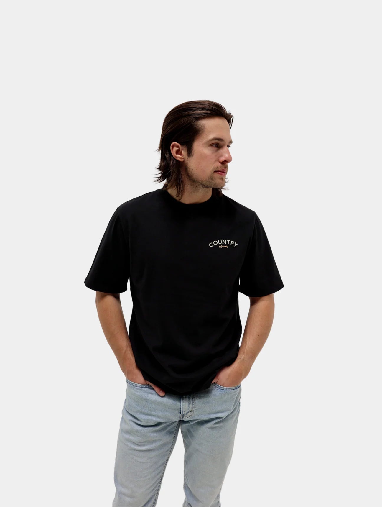 T-shirt Black Saddle