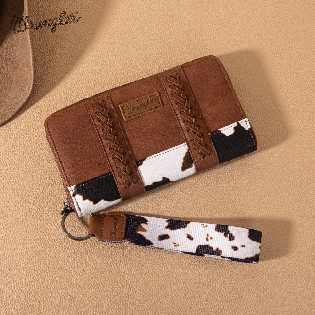 Portefeuille Wrangler imprimé léopard – Léopard brun