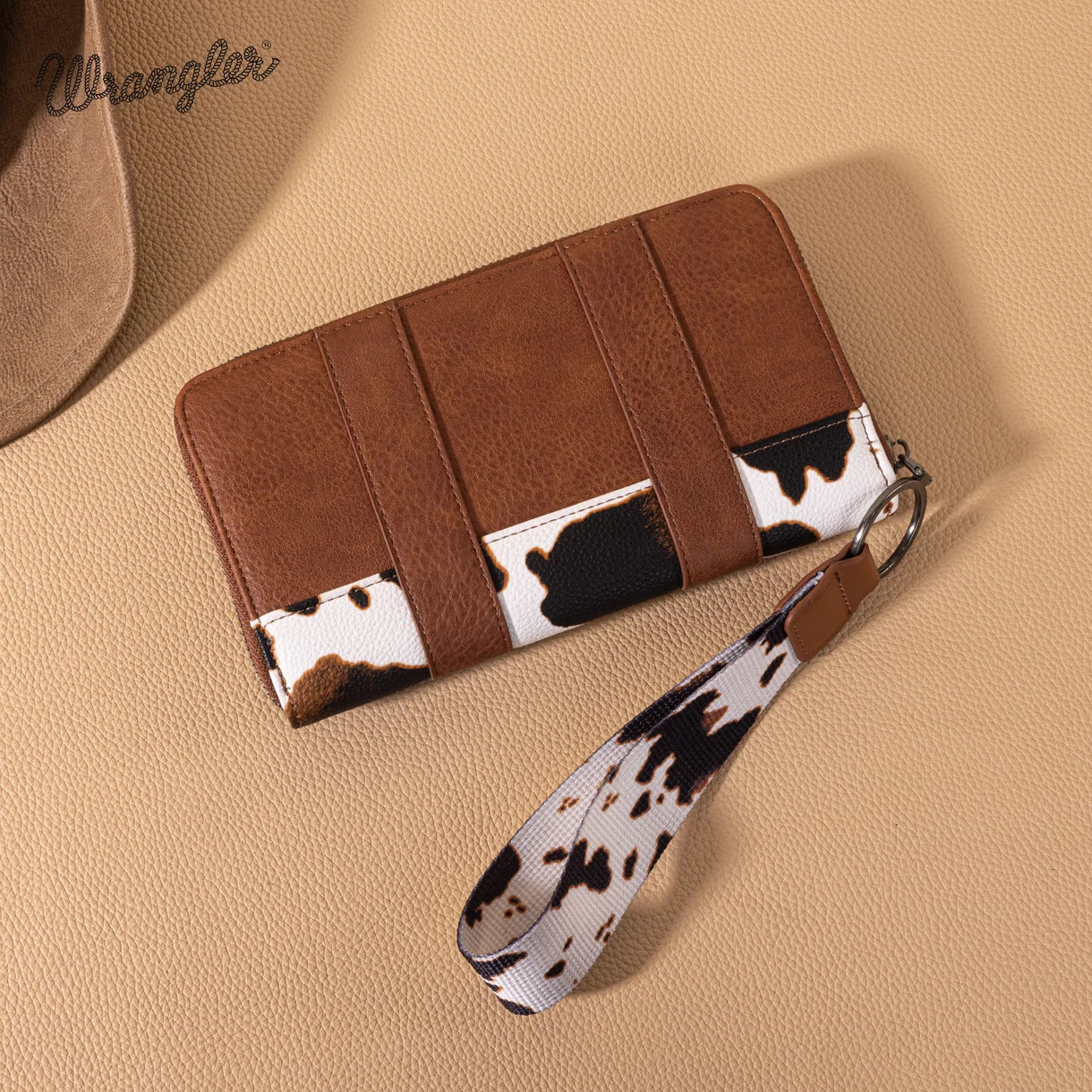 Portefeuille Wrangler imprimé léopard – Léopard brun