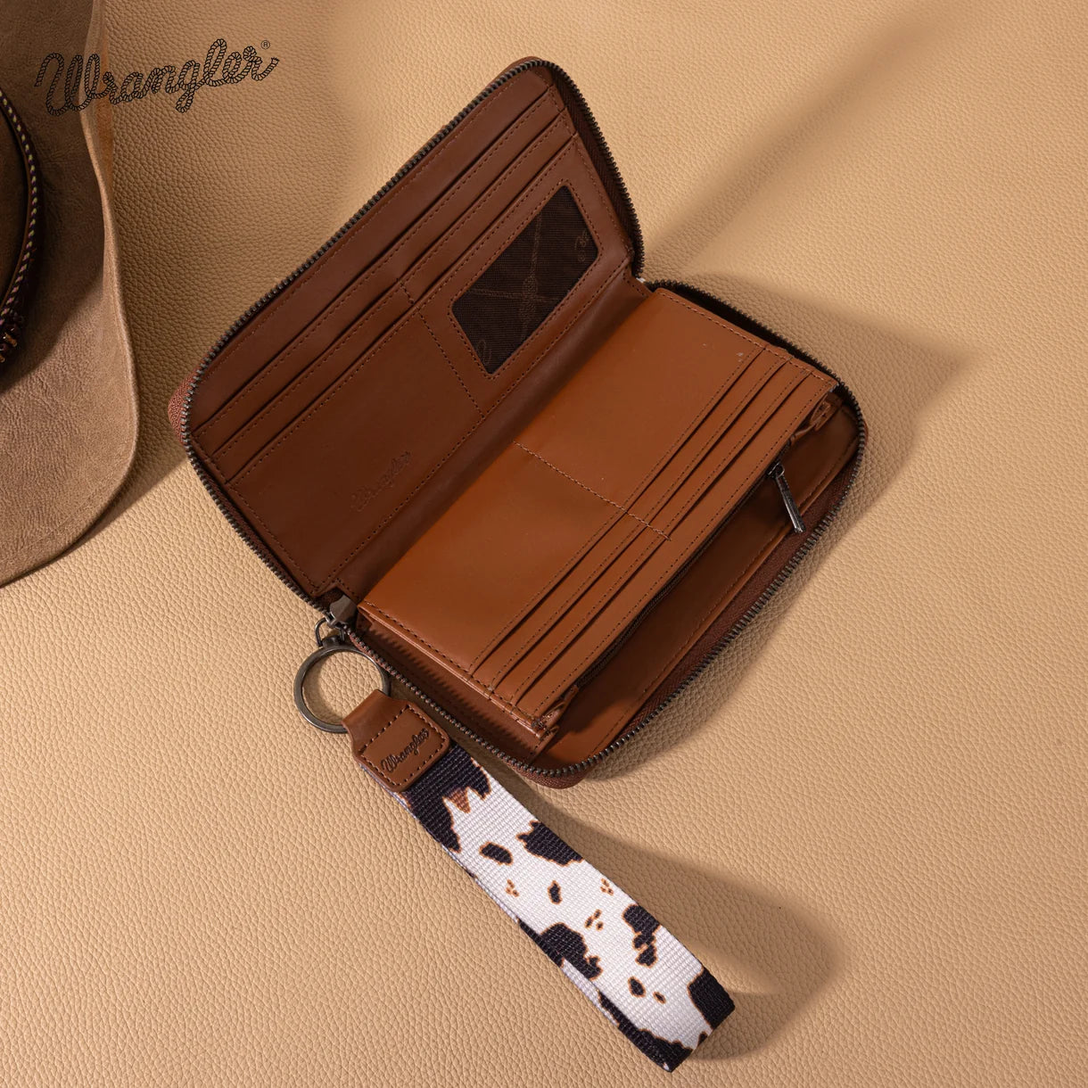 Portefeuille Wrangler imprimé léopard – Léopard brun