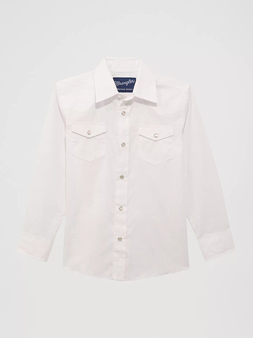 Chemise western Wrangler à manches longues – Blanc – Garçon