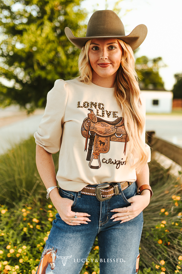 Chandail Beige Studded Saddle – Beige