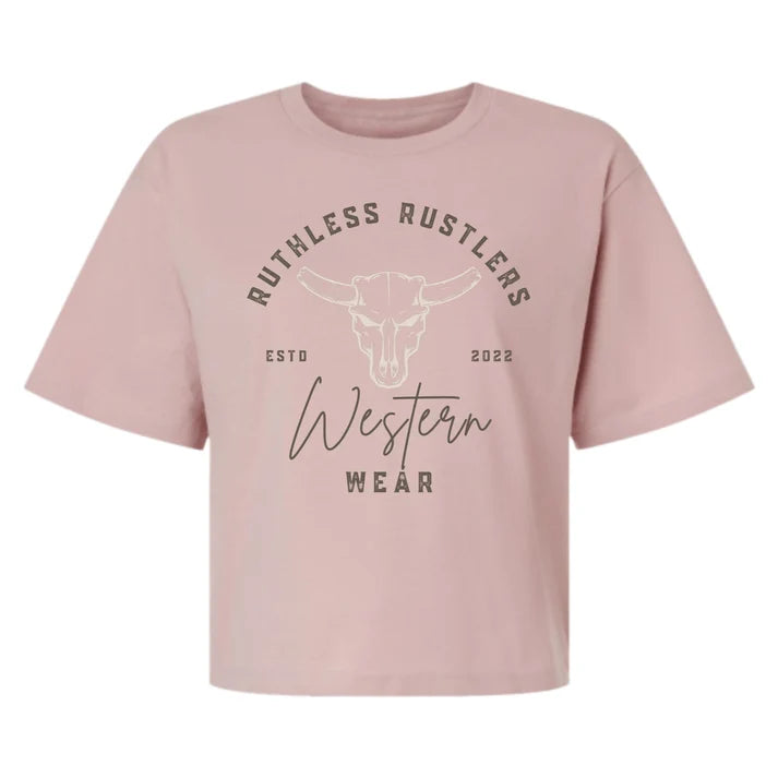 T-shirt Boxy Western Wear – Blush
