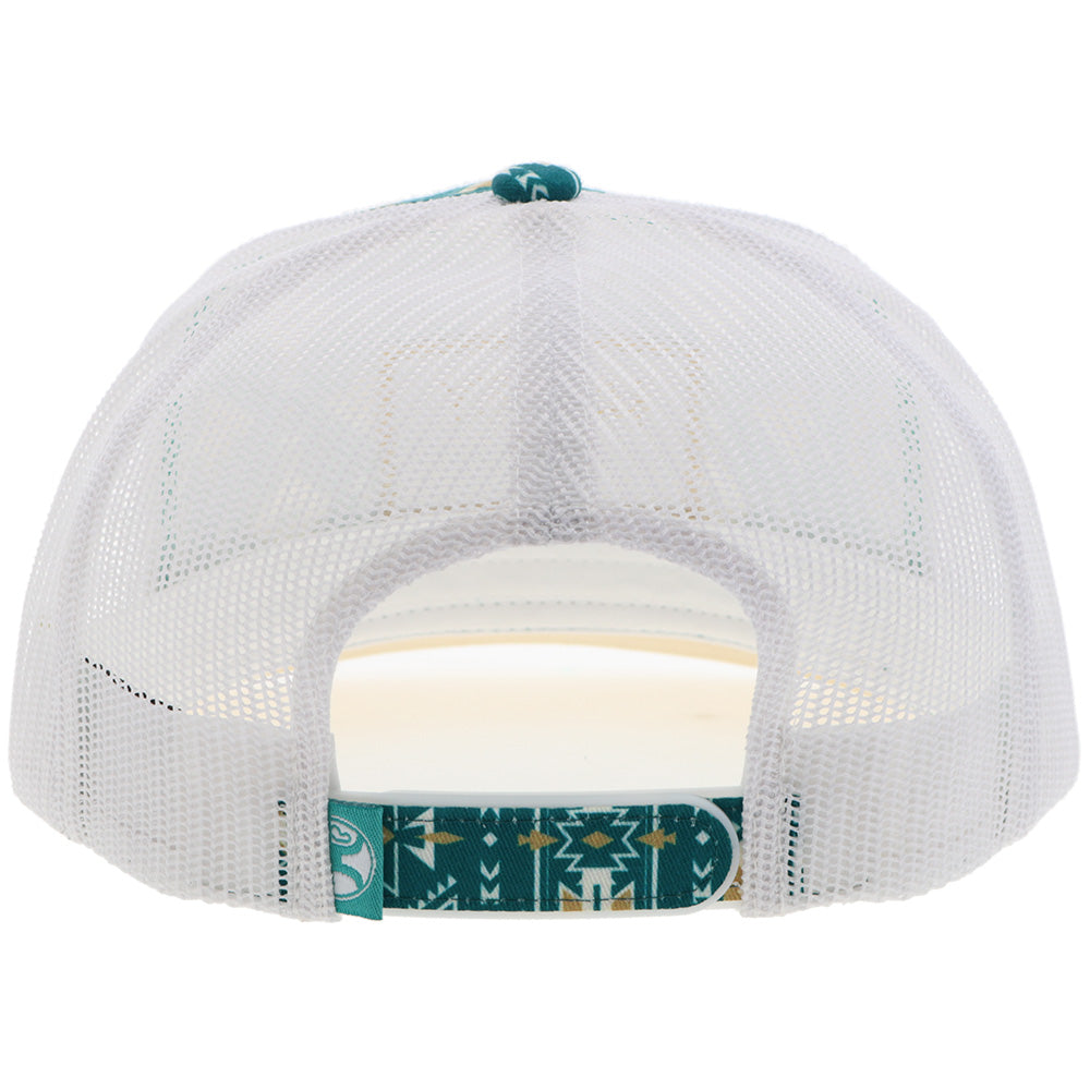 Casquette Hooey Doc - Teal / Beige motif / Blanc - vue 2