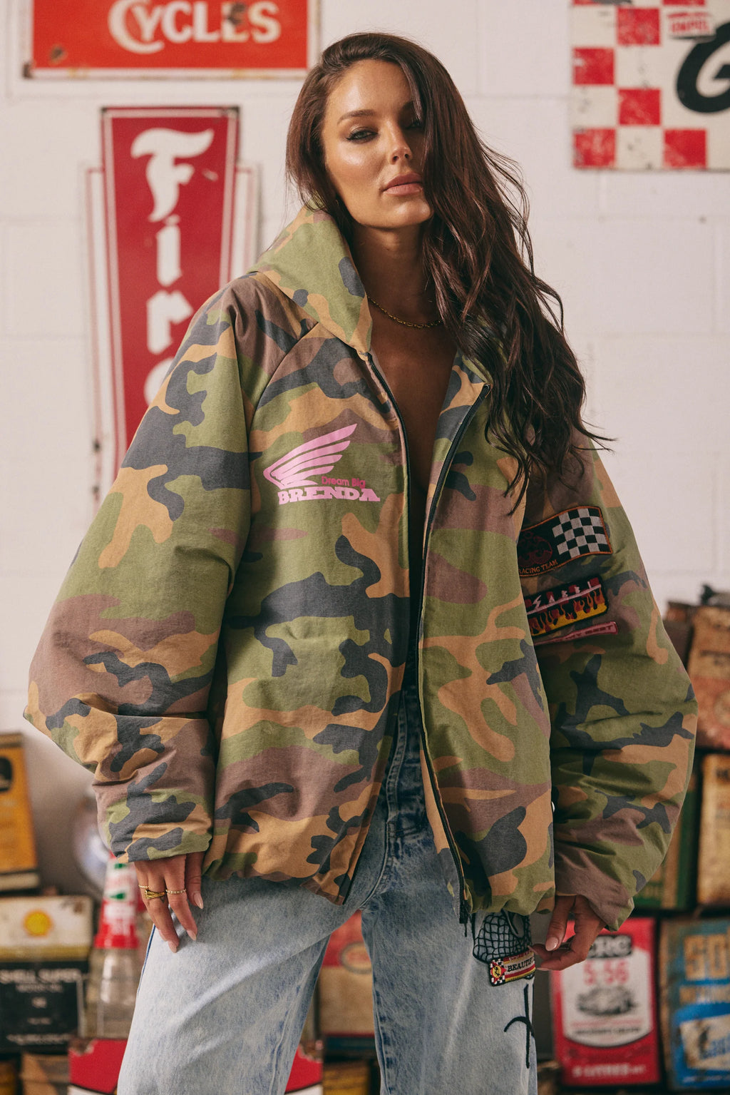 Veste bomber Be Kind – Camo