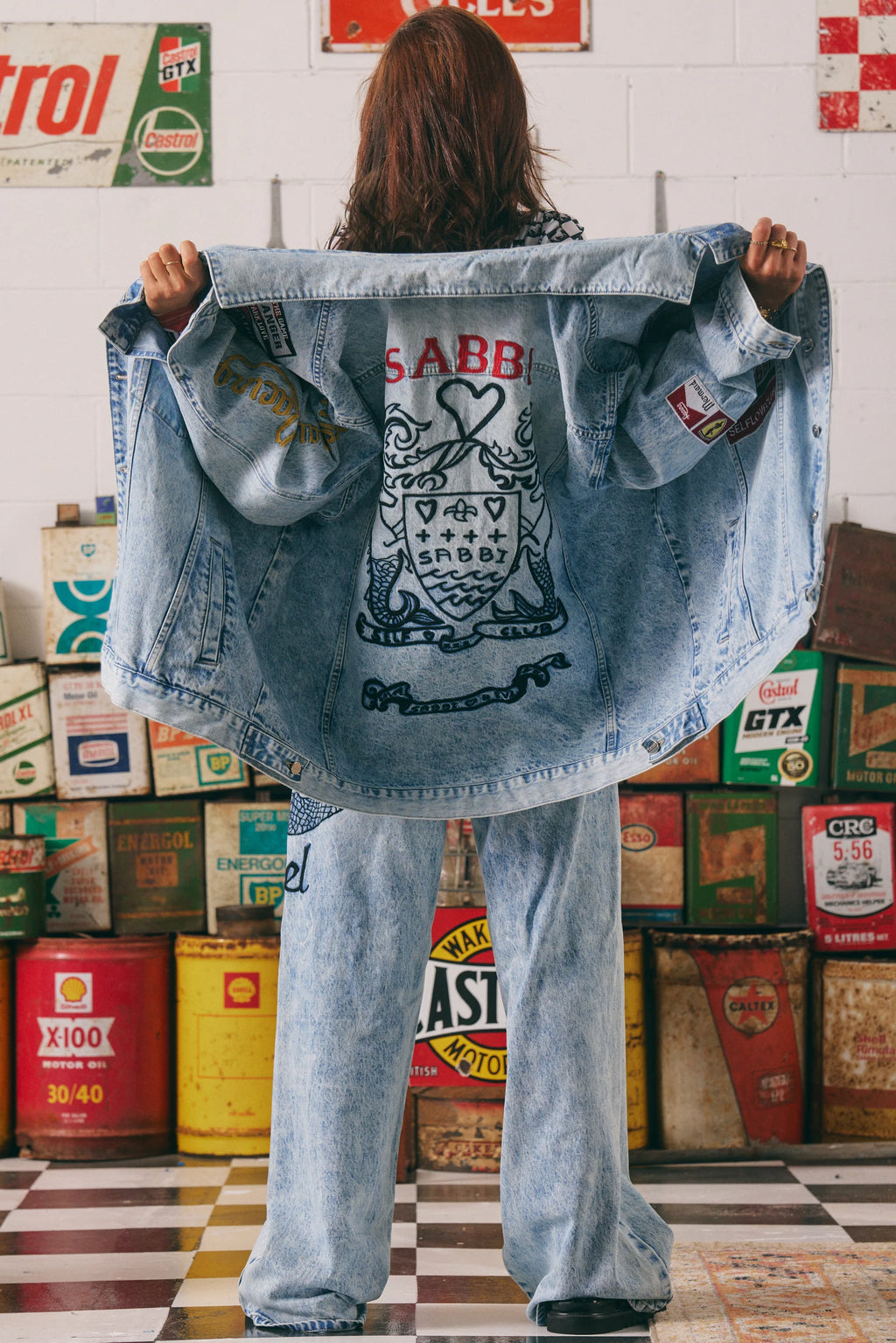 Veste en denim Mermaid Racing