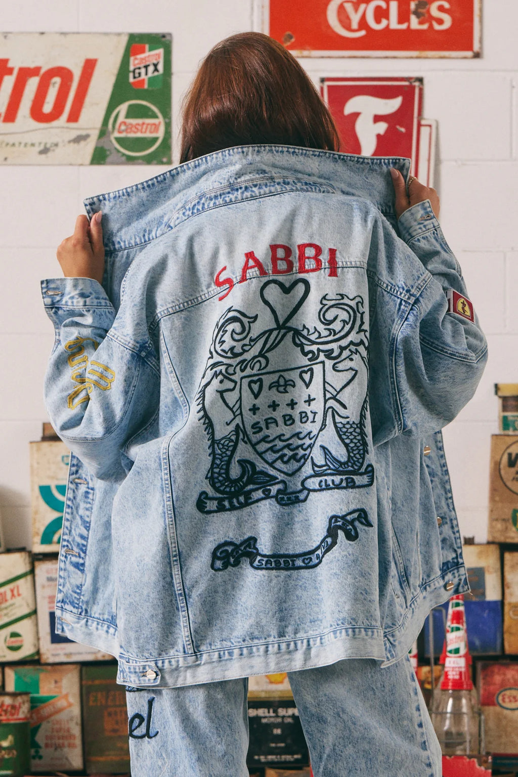 Veste en denim Mermaid Racing