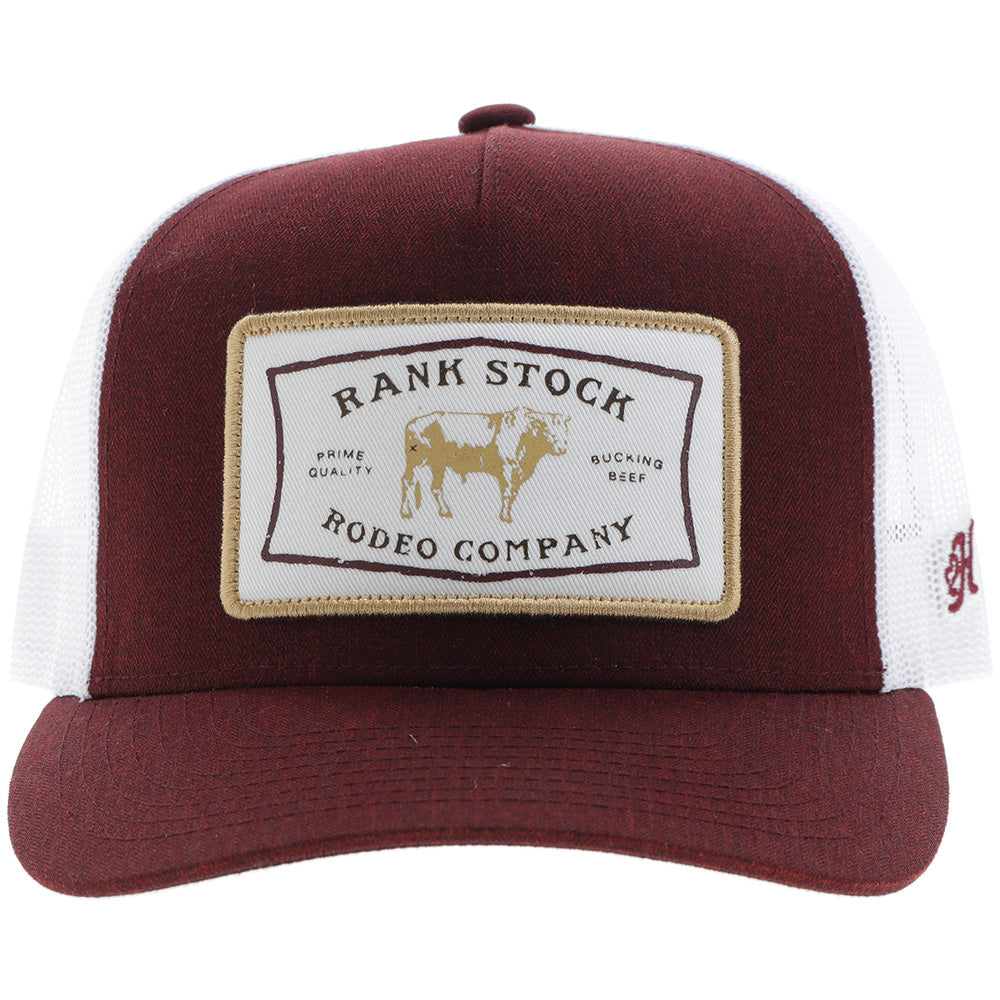 Casquette Hooey Rank Stock - Bourgogne / Blanc - vue 4