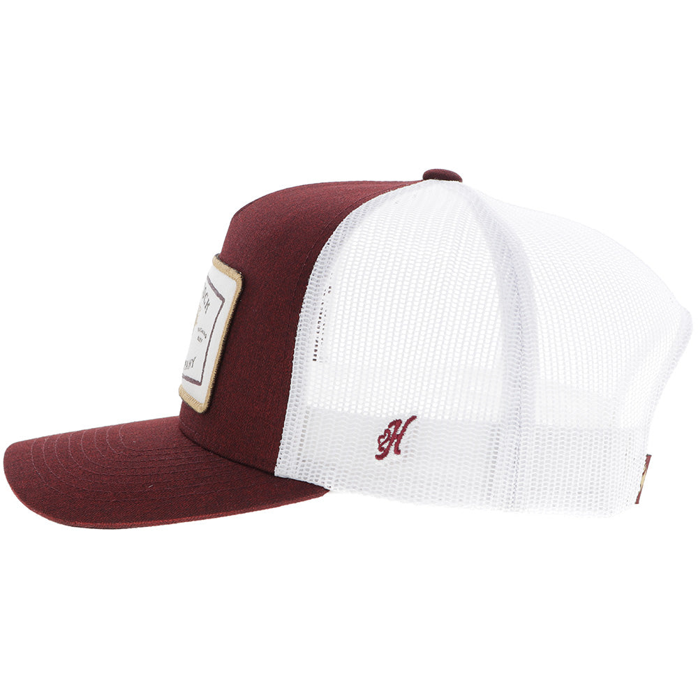 Casquette Hooey Rank Stock - Bourgogne / Blanc - vue 5
