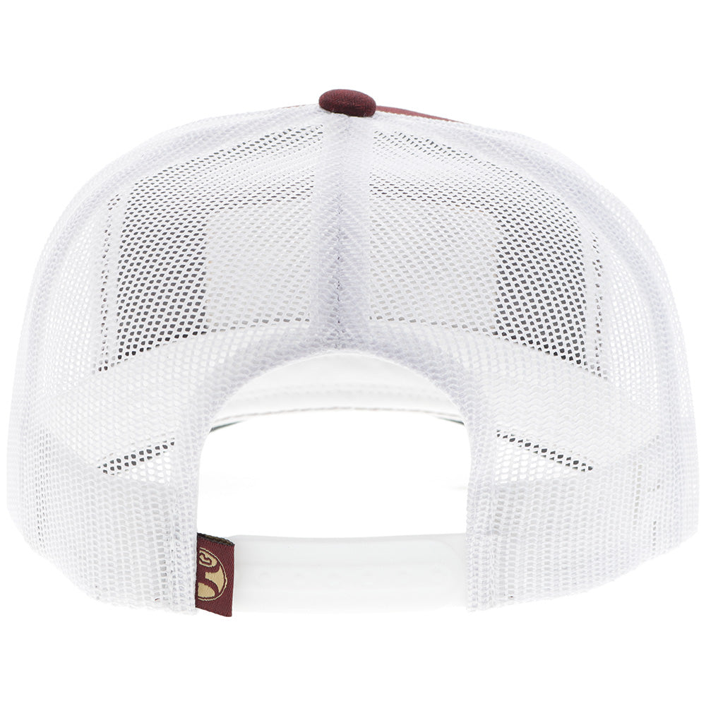 Casquette Hooey Rank Stock - Bourgogne / Blanc - vue 2