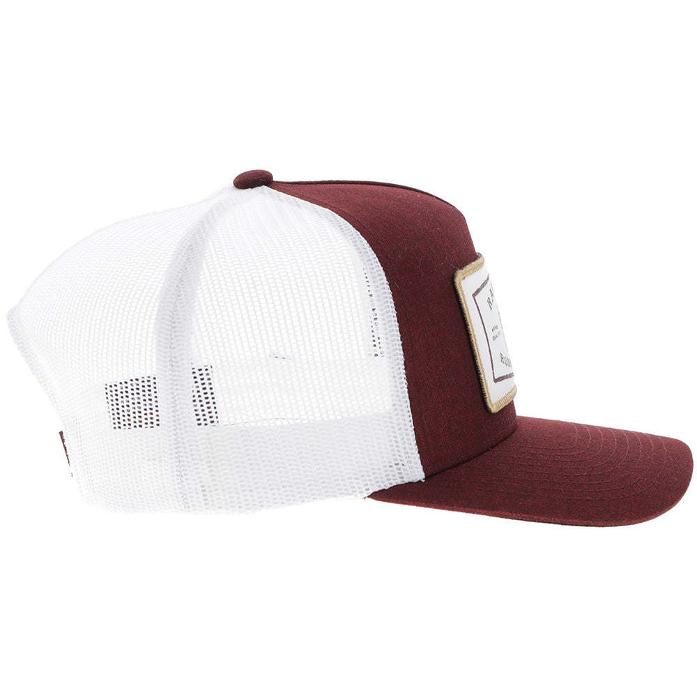 Casquette Hooey Rank Stock - Bourgogne / Blanc - vue 3