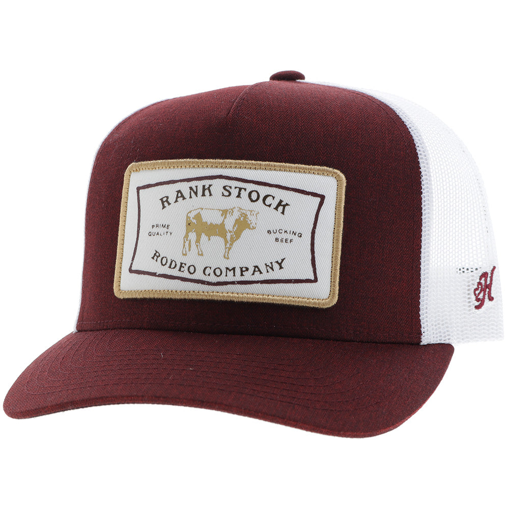 Casquette Hooey Rank Stock - Bourgogne / Blanc