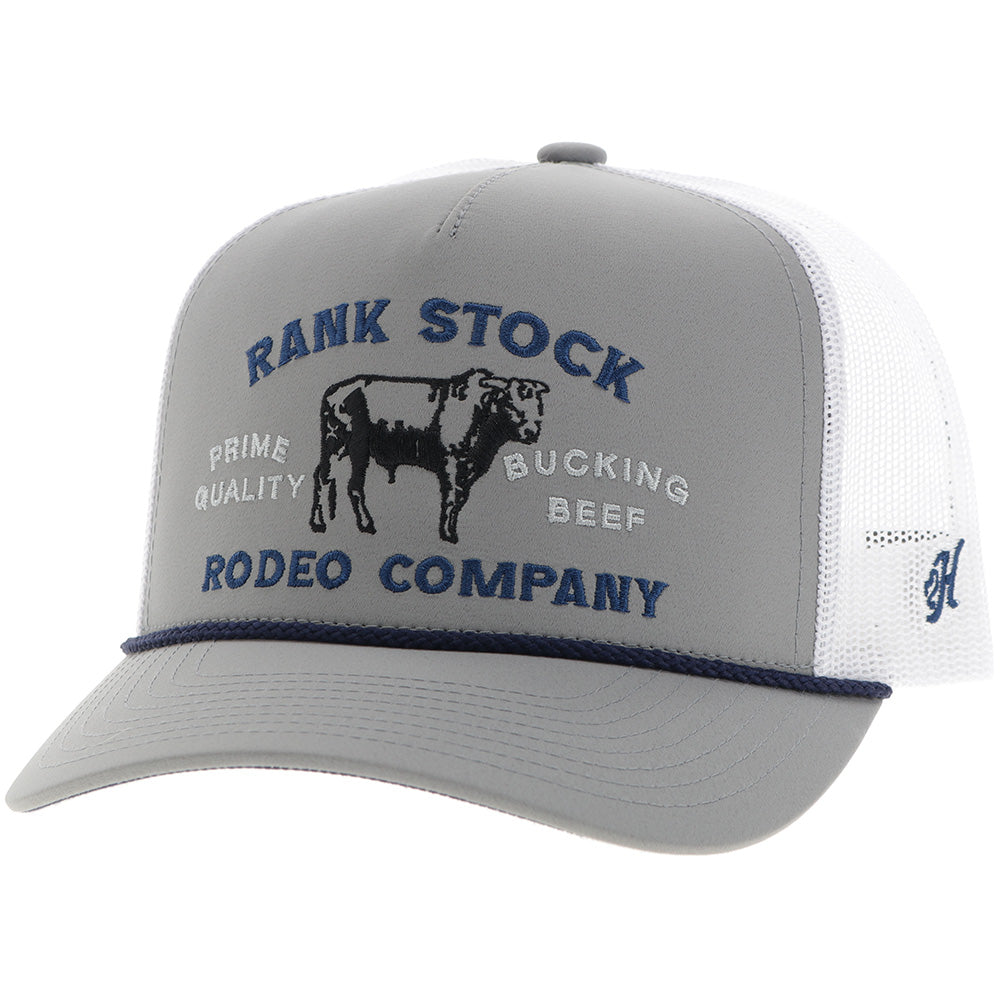 Casquette Hooey Rank Stock - Gris / Blanc
