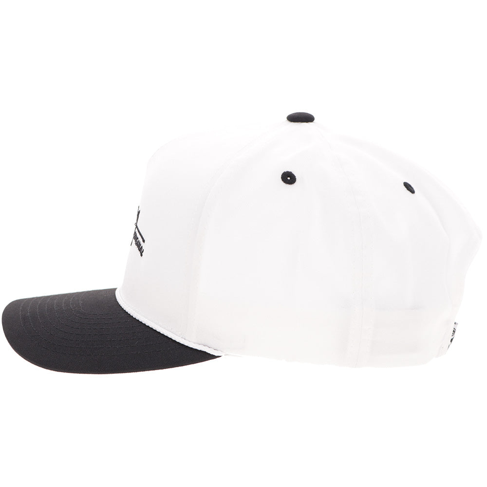 Casquette Hooey Mark Out - Blanc / Noir à visière - vue 5