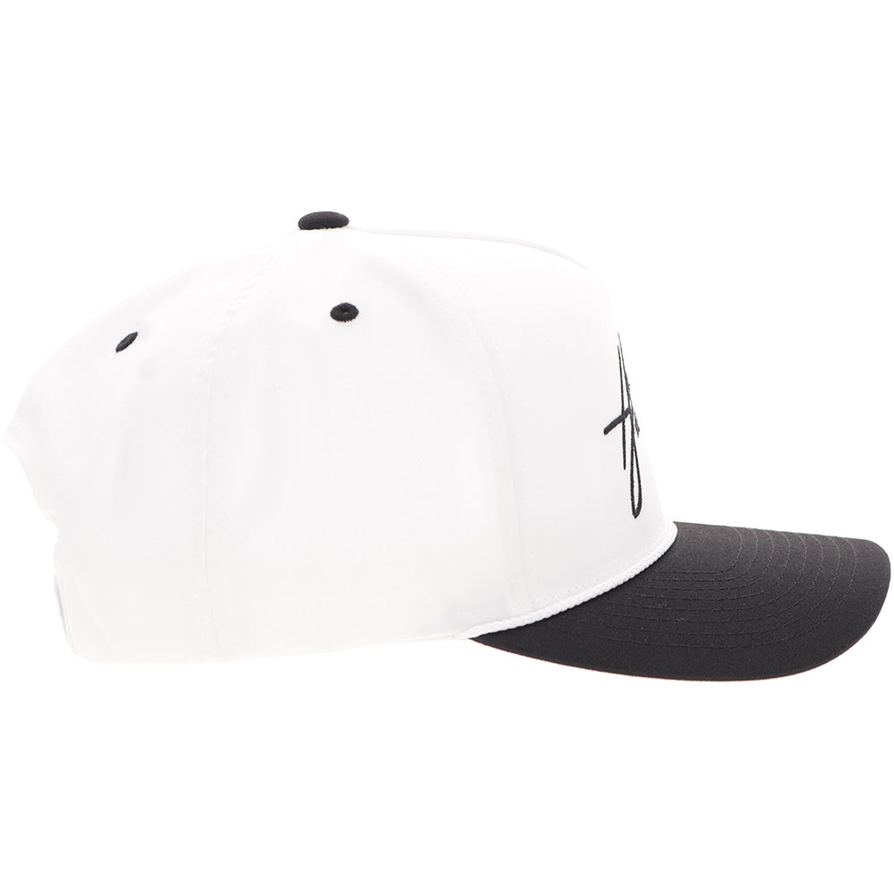 Casquette Hooey Mark Out - Blanc / Noir à visière - vue 3