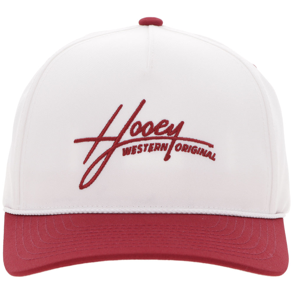Casquette Hooey Mark Out - Blanc / Bourgogne à visière - vue 4