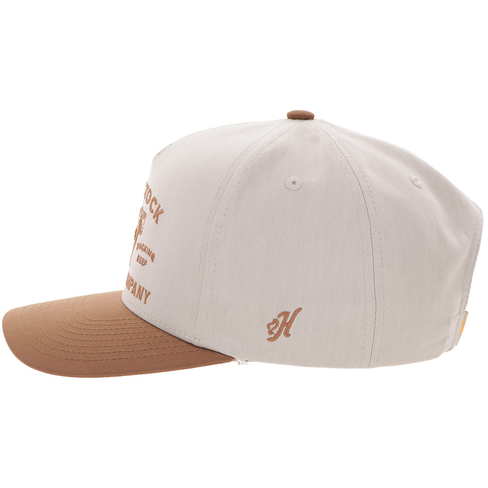 Casquette Hooey Rank Stock - Beige / Brun à visière - vue 4