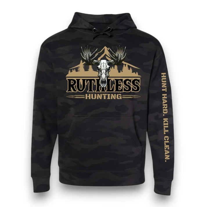 Hoodie Hunting Ruthless Rustlers – Camo noir