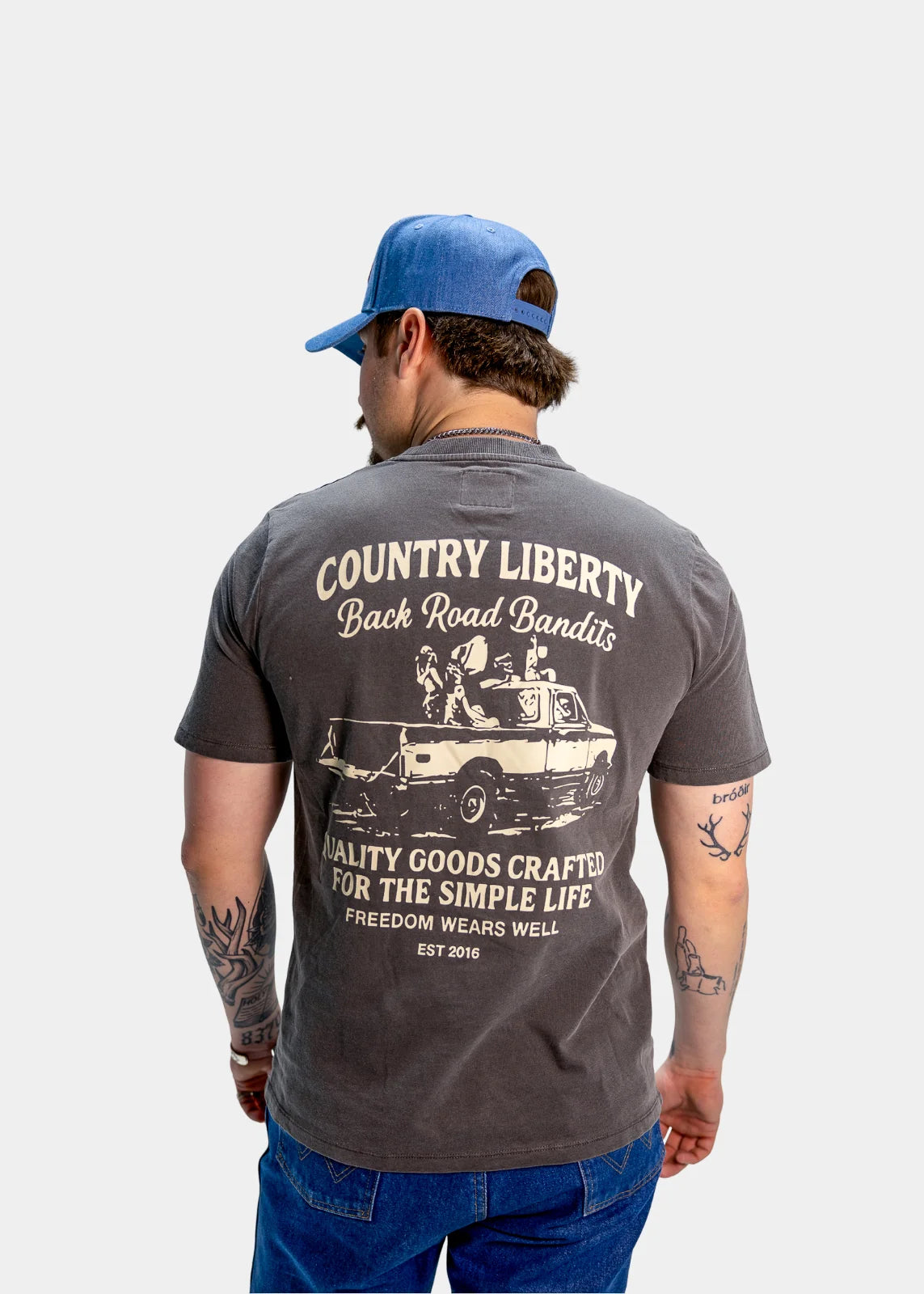 T-shirt Backroad Bandits – Gris