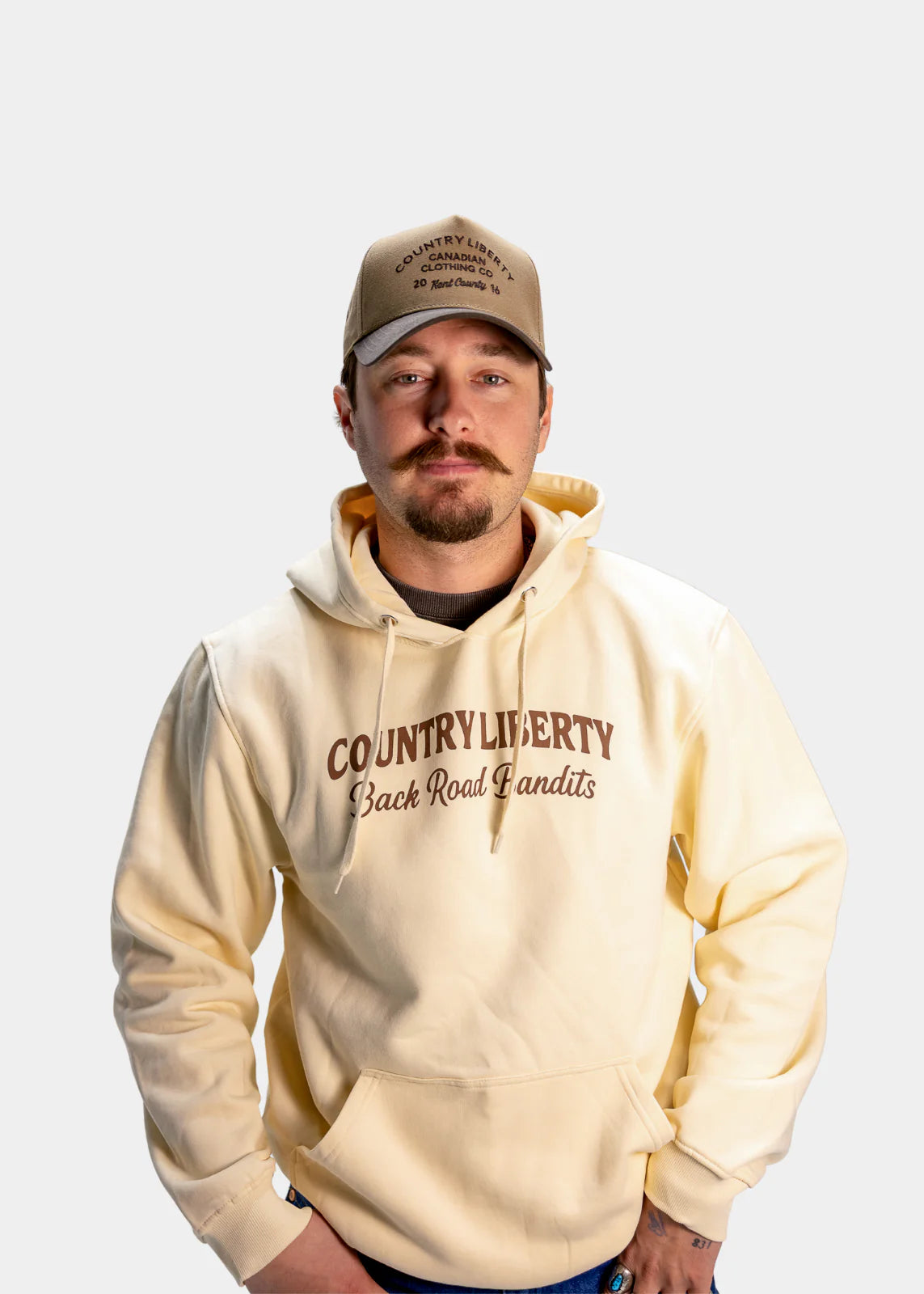 Hoodie Backroad Bandits – Naturel