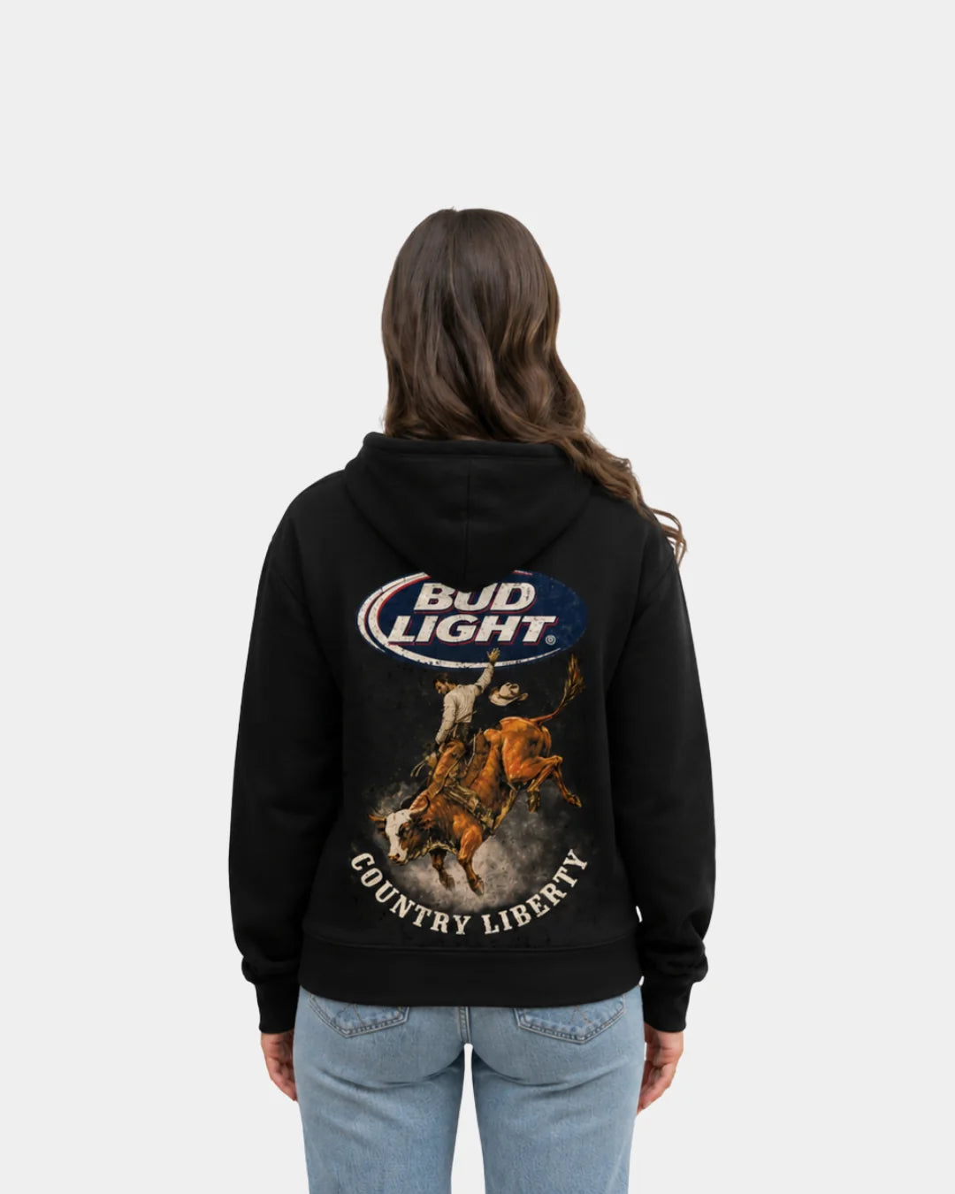 Hoodie Bucking bud noir
