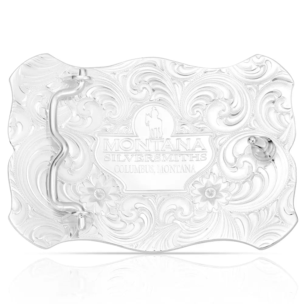 Boucle de ceinture Painted Canyon avec cavalier de taureau