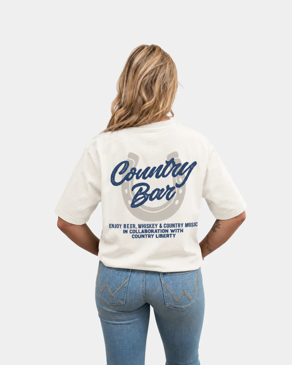 T-shirt Country Bar – Naturel