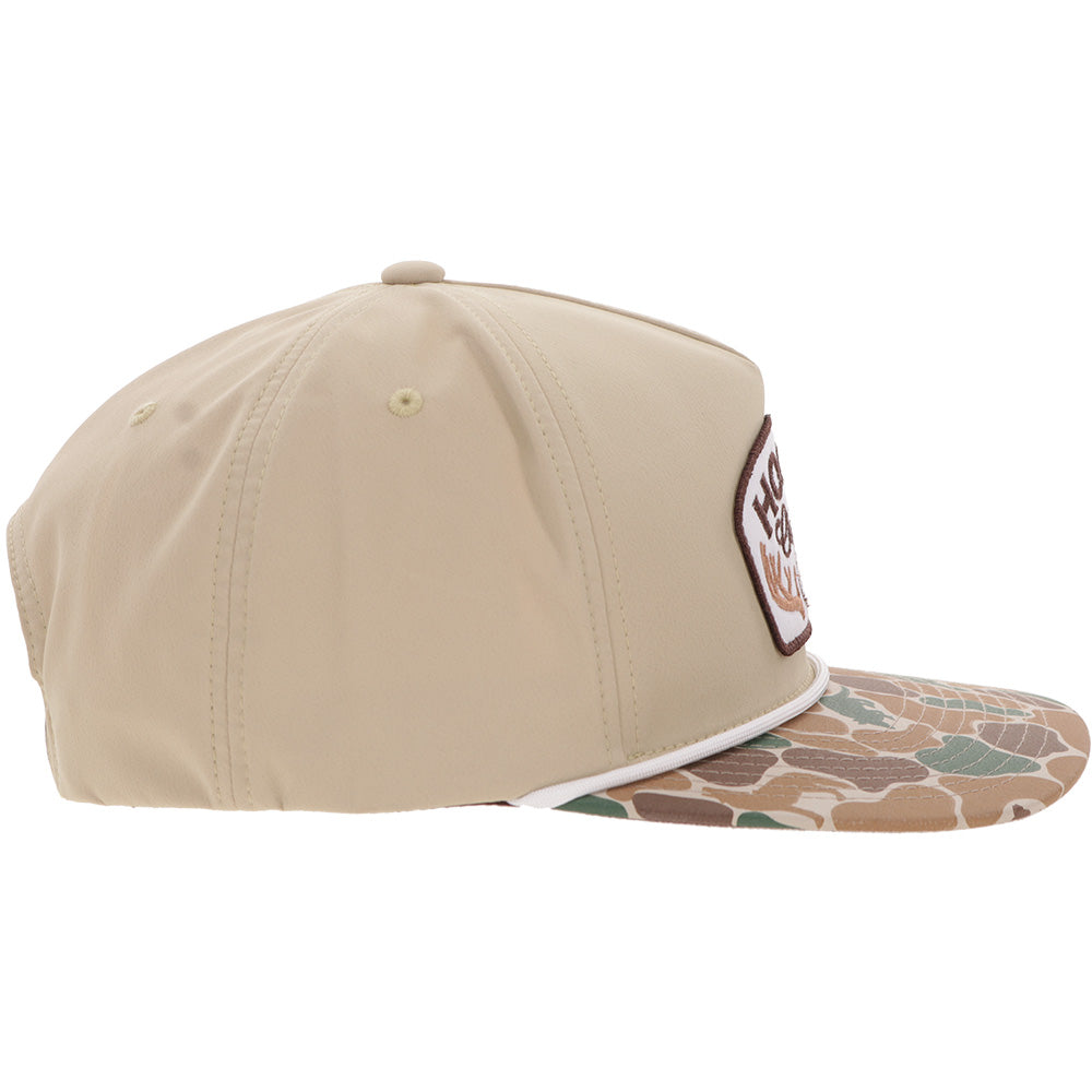 Casquette Hooey Outfitters - Beige / Camouflage à visière - vue 3