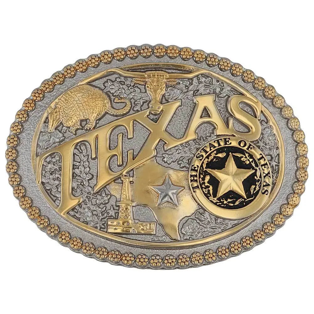 Boucle de ceinture Two-Tone Texas State Heritage Attitude