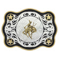 Boucle de ceinture western Sheridan avec cavalier de bronc