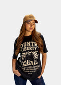 T-shirt stampede noir