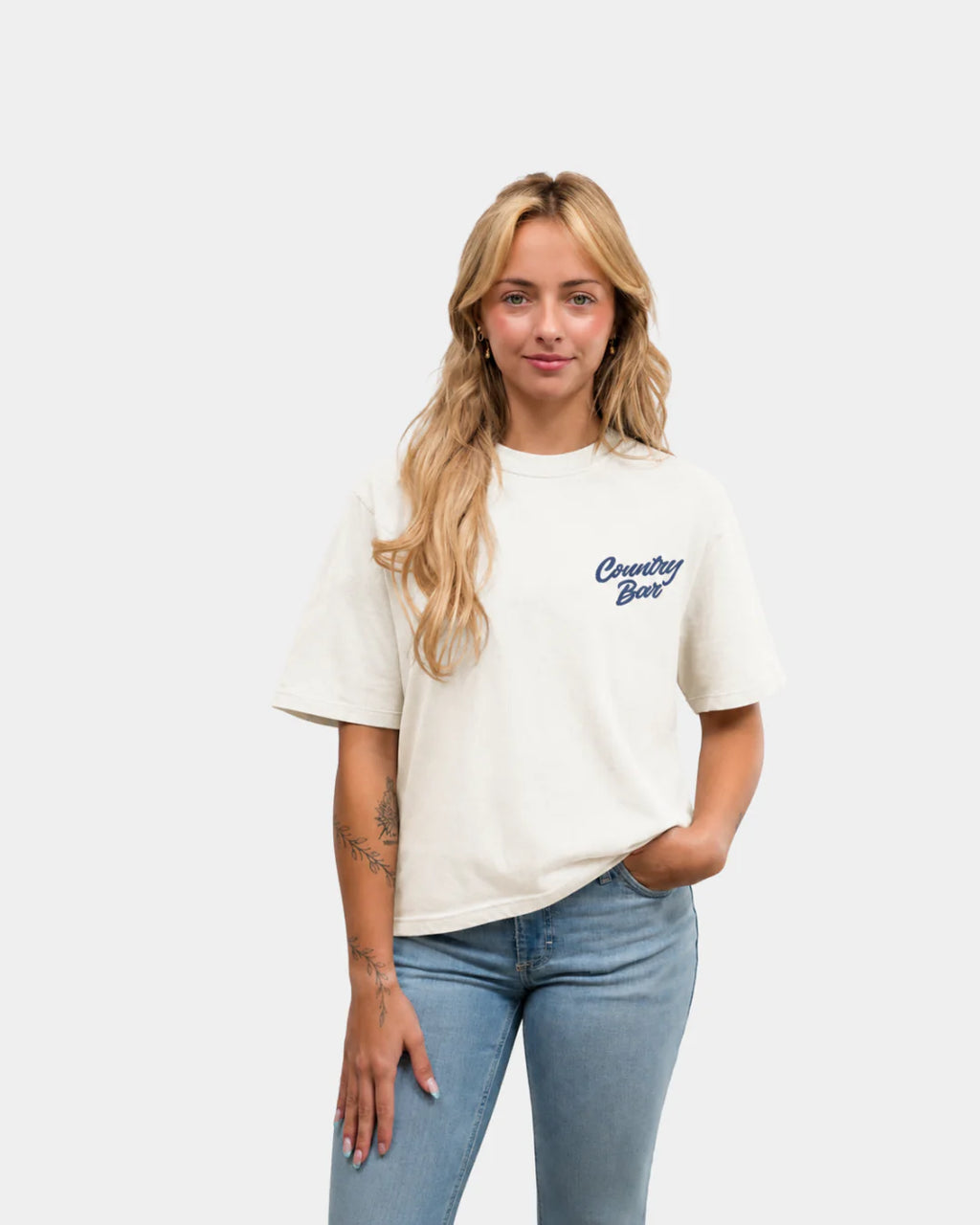 T-shirt Country Bar – Naturel