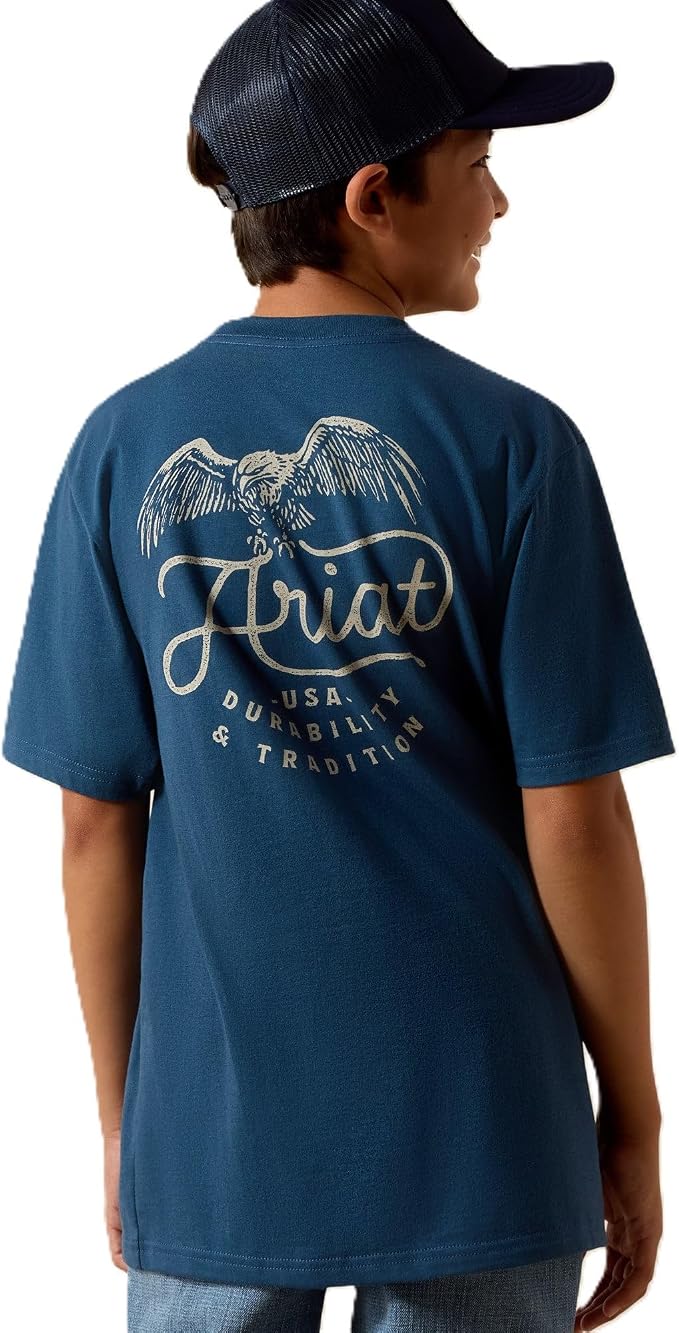 Ariat Drop Down Eagle T-Shirt - Key Largo - Enfant
