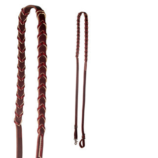 Rênes de barils lacées 5/8 po Bourgogne