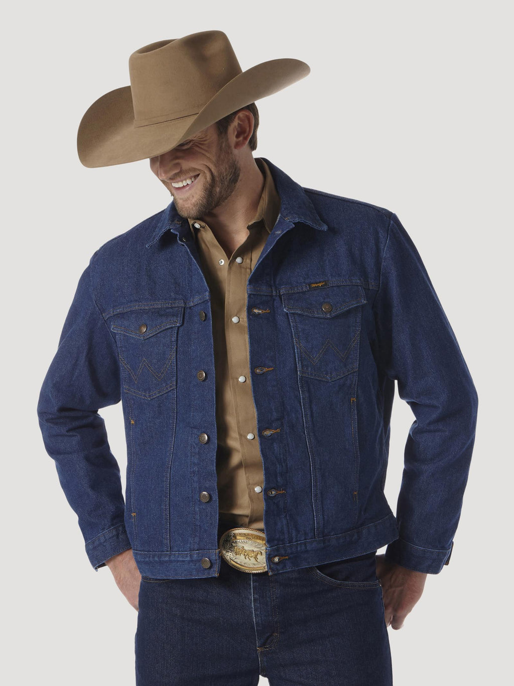 Manteau Wrangler en denim non doublé – Denim – Homme