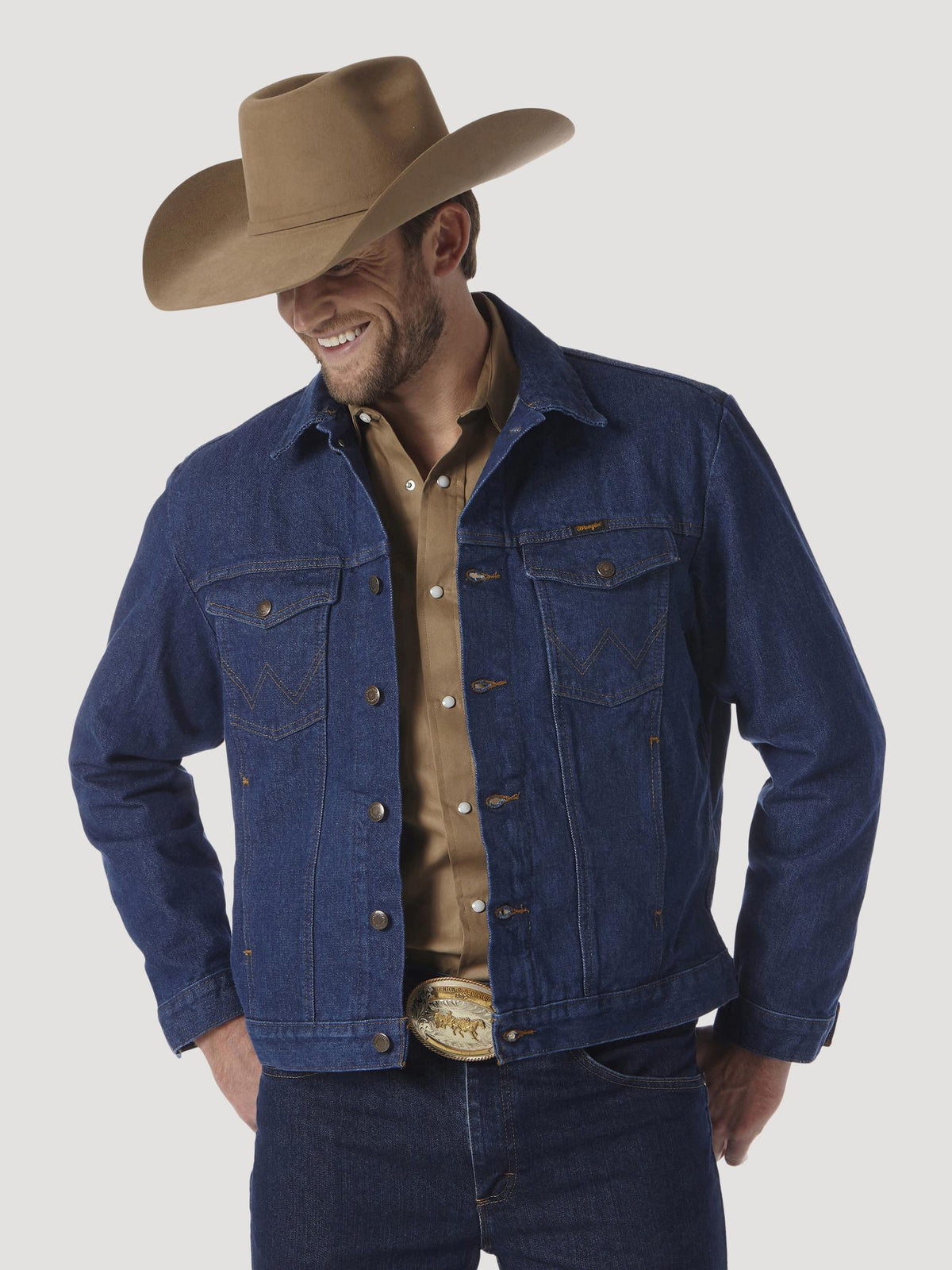 Manteau Wrangler en denim non doublé – Denim – Homme