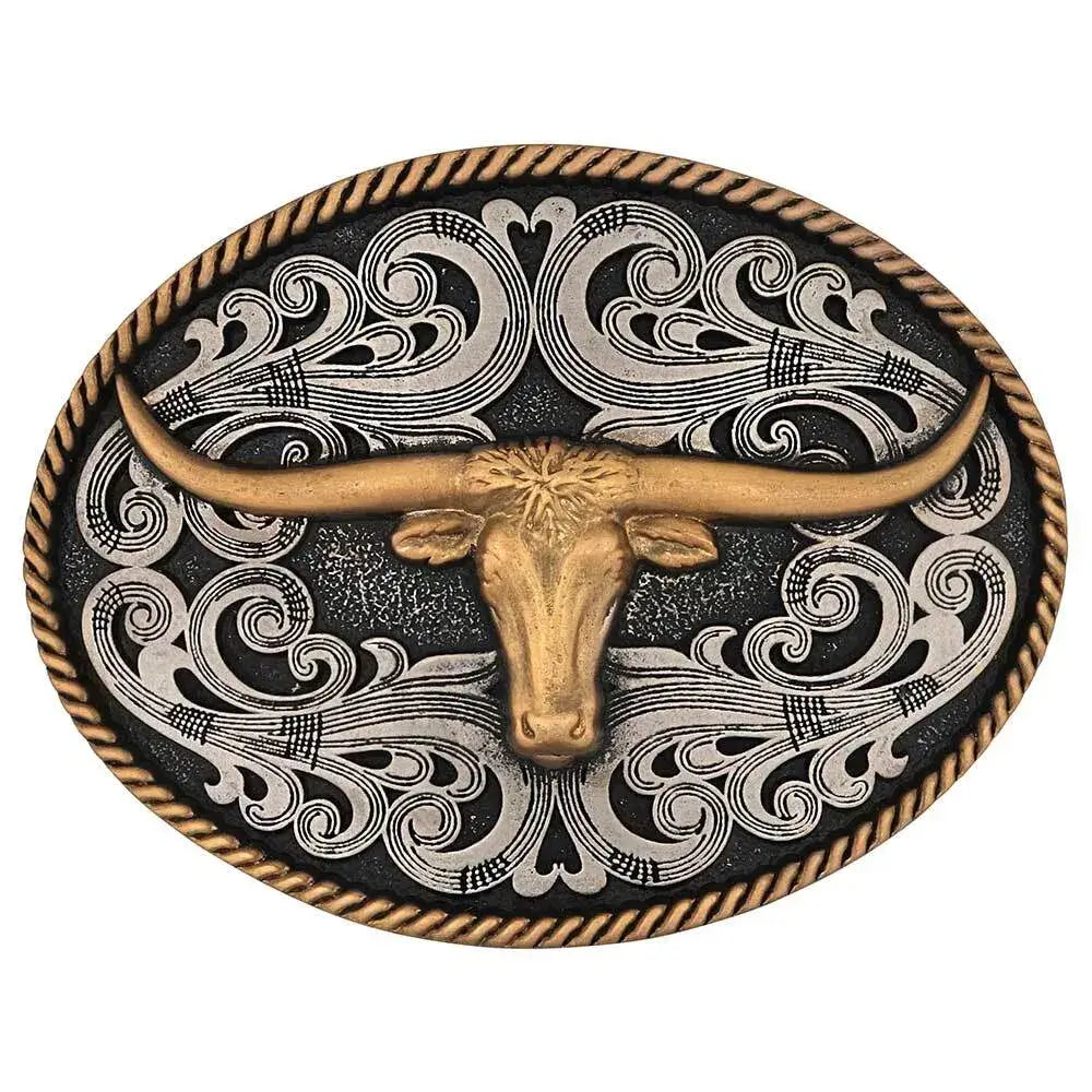 Boucle de ceinture Two-Tone Longhorn Attitude