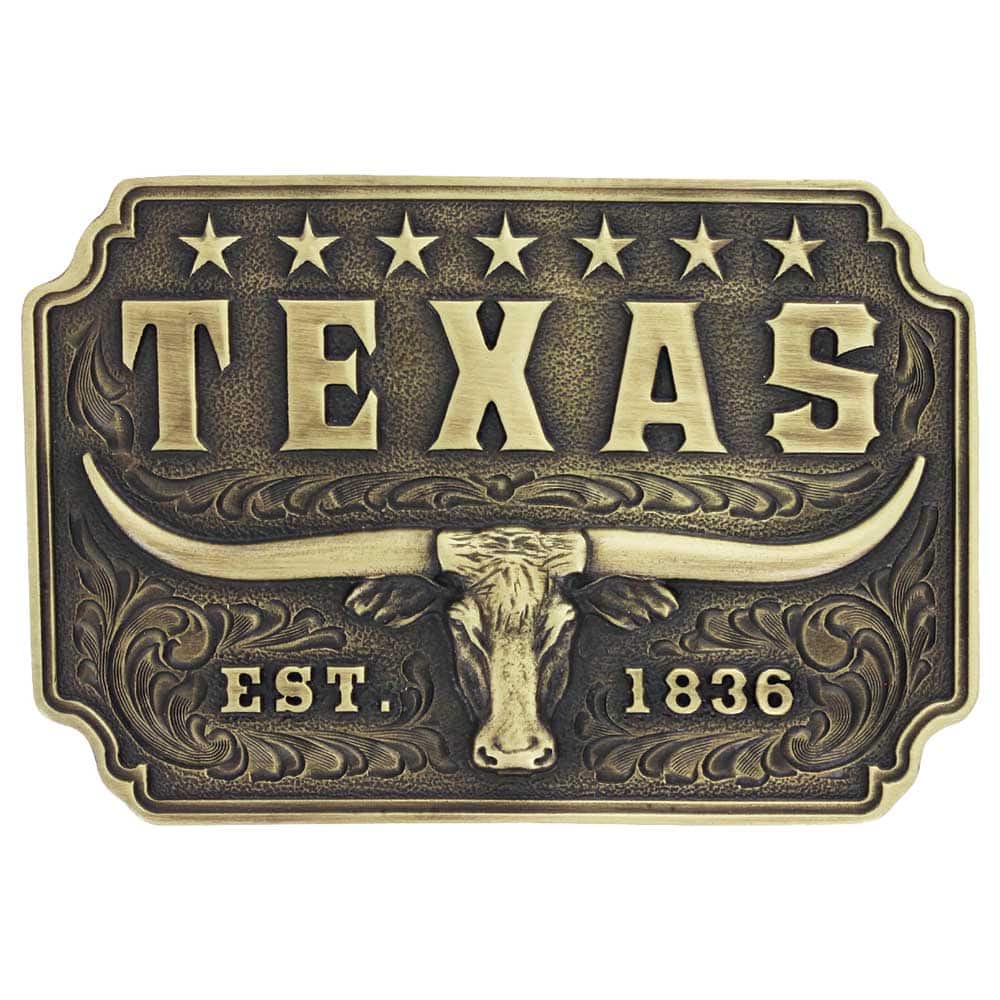 Boucle de ceinture Classic Texas Longhorn Attitude