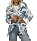 Veste matelassée Aledo en toile marine