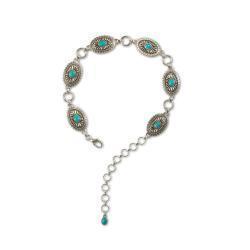 Ceinture Chaîne Concho turquoise