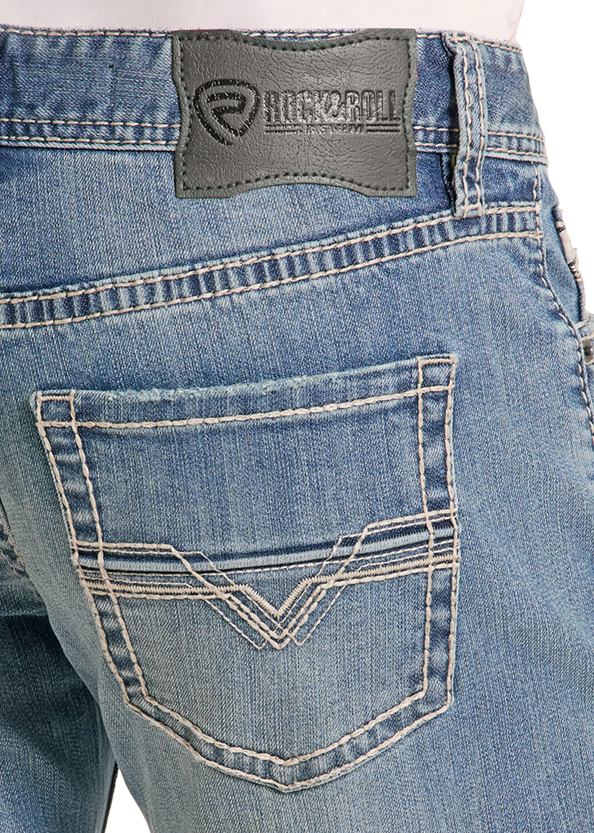 Détails du jeans Rock & Roll Denim Pistol Straight homme